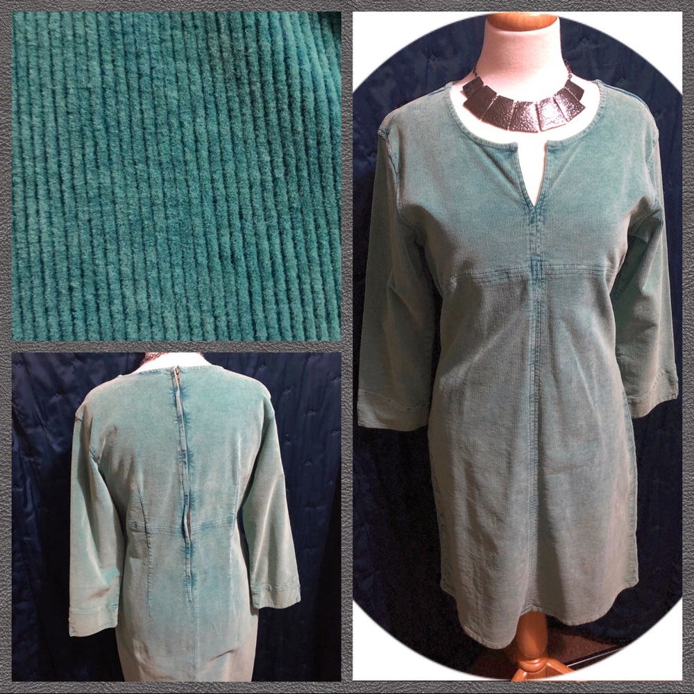 🦋 Retro Blue Corduroy Dress 🦋